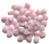 50 10mm Amethyst & White Marble Glass Heart Beads